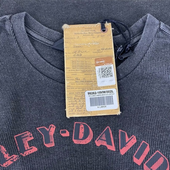 Harley-Davidson Women's Classic Graphic Muscle Tee - 99262-19VW , Size XL New - Picture 3 of 9